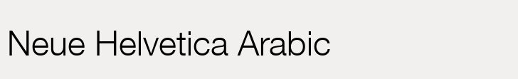 Neue Helvetica Arabic